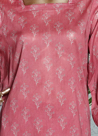 3 Piece Printed Flamingo Pink Color Lawn Shirt with Trouser & Dupatta