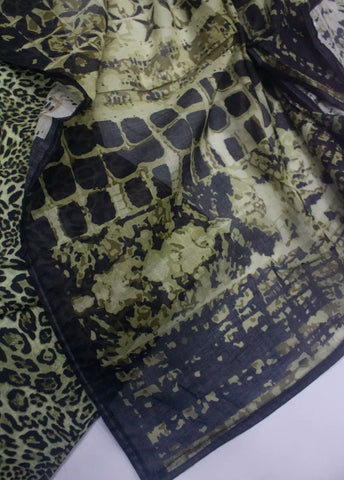 3 Piece Printed Stitched MultiColor Lawn Shirt with Farshi Shalwar & Dupatta
