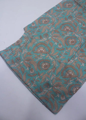3 Piece Printed Stitched Blue Color Lawn Shirt with Trouser & Dupatta