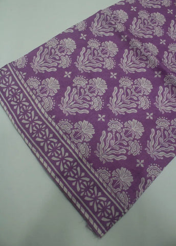 3 Piece Printed Stitched Lilac Color Lawn Shirt with Trouser & Dupatta