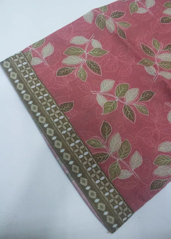 3 Piece Printed Stitched Candy Pink Color Lawn Shirt with Farshi Shalwar & Dupatta