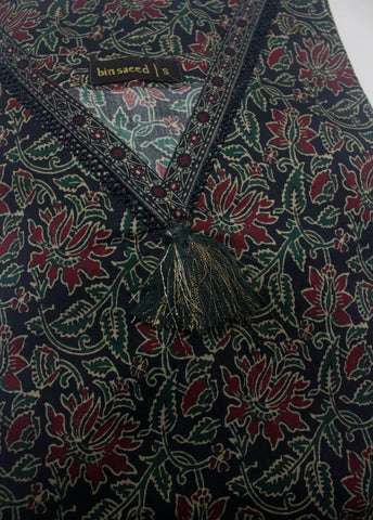 2 Piece Printed Stitched MultiColor Lawn Shirt and Farshi Shalwar