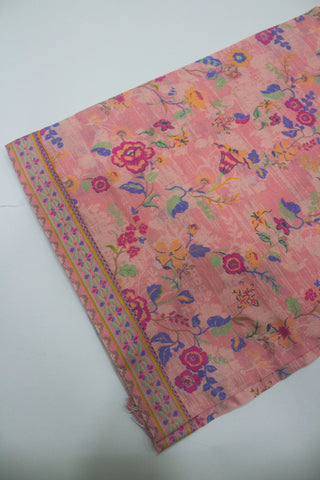 3 Piece Printed Stitched Pink Color Lawn Shirt with Trouser & Dupatta