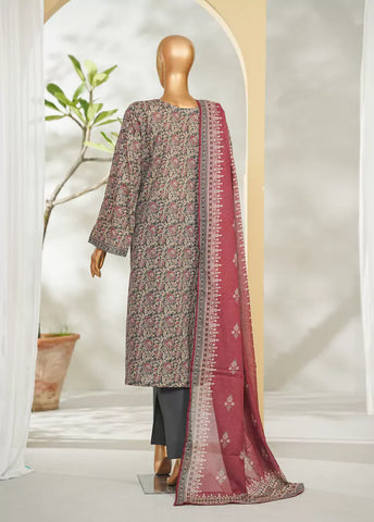 3 Piece Printed MultiColor Lawn Shirt with Trouser & Dupatta