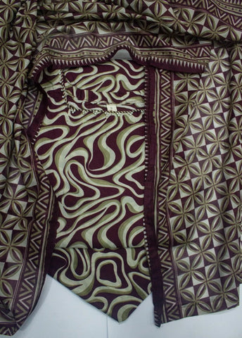 3 Piece Printed Stitched MultiColor Lawn Shirt with Trouser & Dupatta