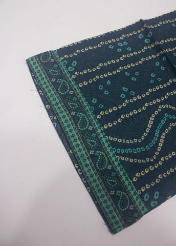 3 Piece Printed Stitched Navy Blue Color Lawn Shirt with Trouser & Dupatta