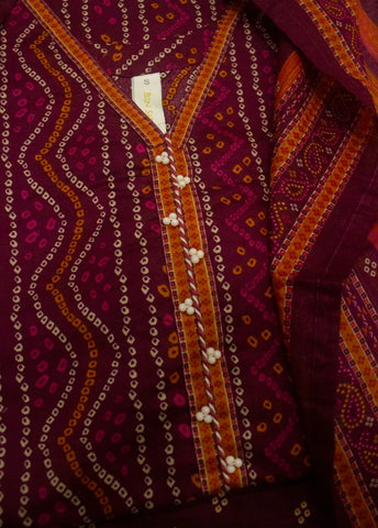 3 Piece Printed Stitched MultiColor Lawn Shirt with Trouser & Dupatta