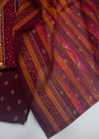 3 Piece Printed Stitched MultiColor Lawn Shirt with Trouser & Dupatta