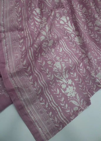 3 Piece Printed Stitched Lilac Color Lawn Shirt with Trouser & Dupatta