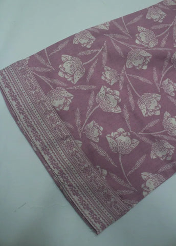 3 Piece Printed Stitched Lilac Color Lawn Shirt with Trouser & Dupatta