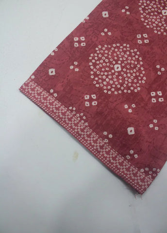 2 Piece Printed Stitched Coral Pink Color Lawn Shirt and Farshi Shalwar