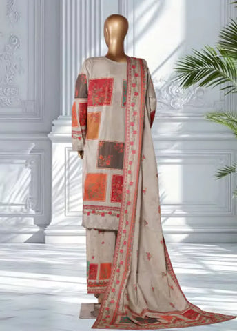 3 Piece Printed MultiColor Lawn Shirt with Trouser & Dupatta