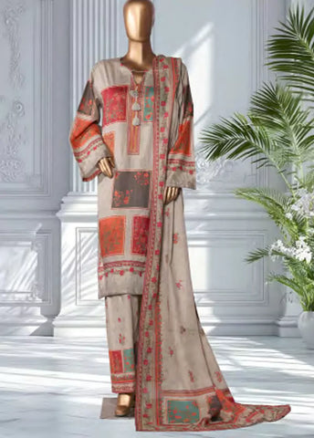 3 Piece Printed MultiColor Lawn Shirt with Trouser & Dupatta