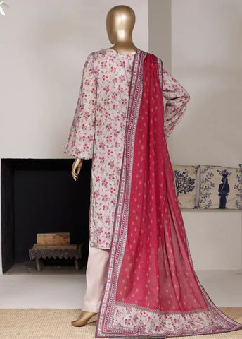 3 Piece Printed MultiColor Lawn Shirt with Trouser & Dupatta