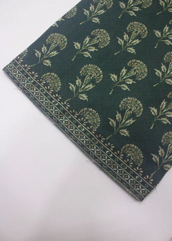 2 Piece Printed Stitched Green Color Lawn Shirt and Farshi Trouser