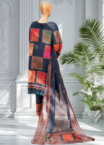 3 Piece Printed MultiColor Lawn Shirt with Trouser & Dupatta