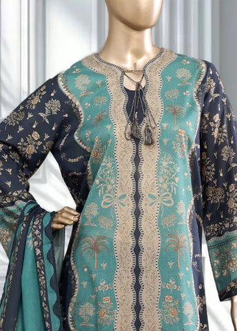 3 Piece Printed MultiColor Lawn Shirt with Trouser & Dupatta