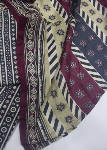 3 Piece Printed Stitched MultiColor Lawn Shirt with Farshi Shalwar & Dupatta