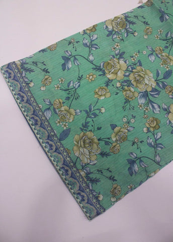 3 Piece Printed Stitched Seafoam Green Color Lawn Shirt with Farshi Shalwar & Dupatta