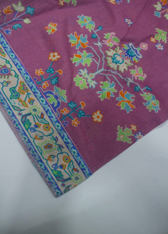 3 Piece Printed Stitched Pink Color Lawn Shirt with Farshi Shalwar & Dupatta