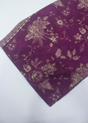 3 Piece Printed Stitched Margenta Color Lawn Shirt with Farshi Shalwar & Dupatta