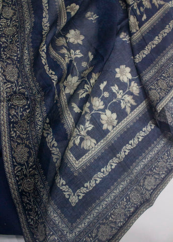 3 Piece Printed Stitched Color Lawn Shirt with Farshi Shalwar & Dupatta