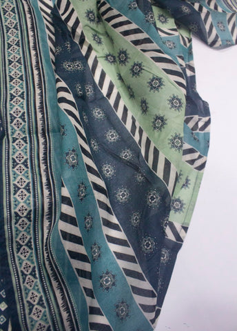 3 Piece Printed Stitched MultiColor Lawn Shirt with Farshi Shalwar & Dupatta
