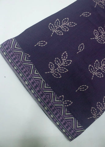 3 Piece Printed Stitched Purple Color Lawn Shirt with Trouser & Dupatta