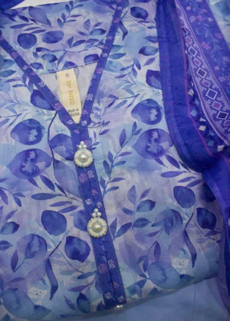 3 Piece Printed Stitched MultiColor Lawn Shirt with Trouser & Dupatta