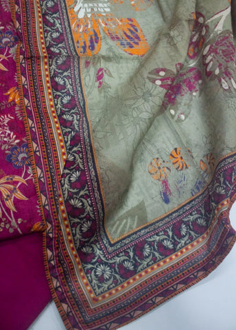 3 Piece Printed Stitched MultiColor Lawn Shirt with Trouser & Dupatta
