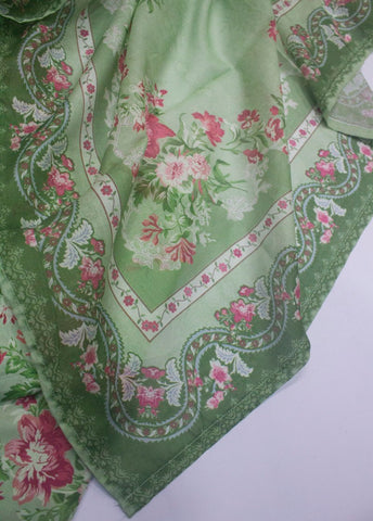 3 Piece Printed Stitched Mint Green Color Lawn Shirt with Trouser & Dupatta