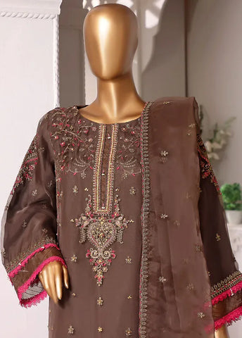 Bin Saeed Fabric - MS-D40 -  3 Piece Organza Formal