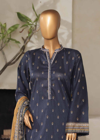 Bin Saeed Fabric - NSM-0035- 3 Piece Printed Stitched Suit