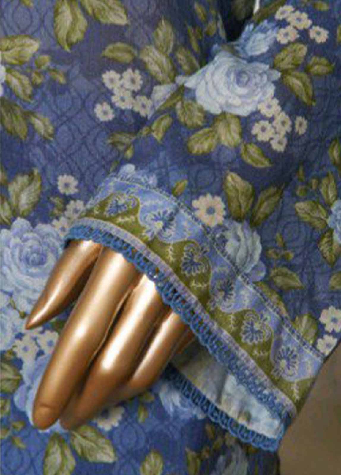 Bin Saeed Fabric - NSM-0046-PR R1-4- 3 Piece Printed Stitched Suit