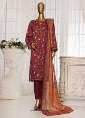 NSM-004- 3 Piece Printed Stitched Suit