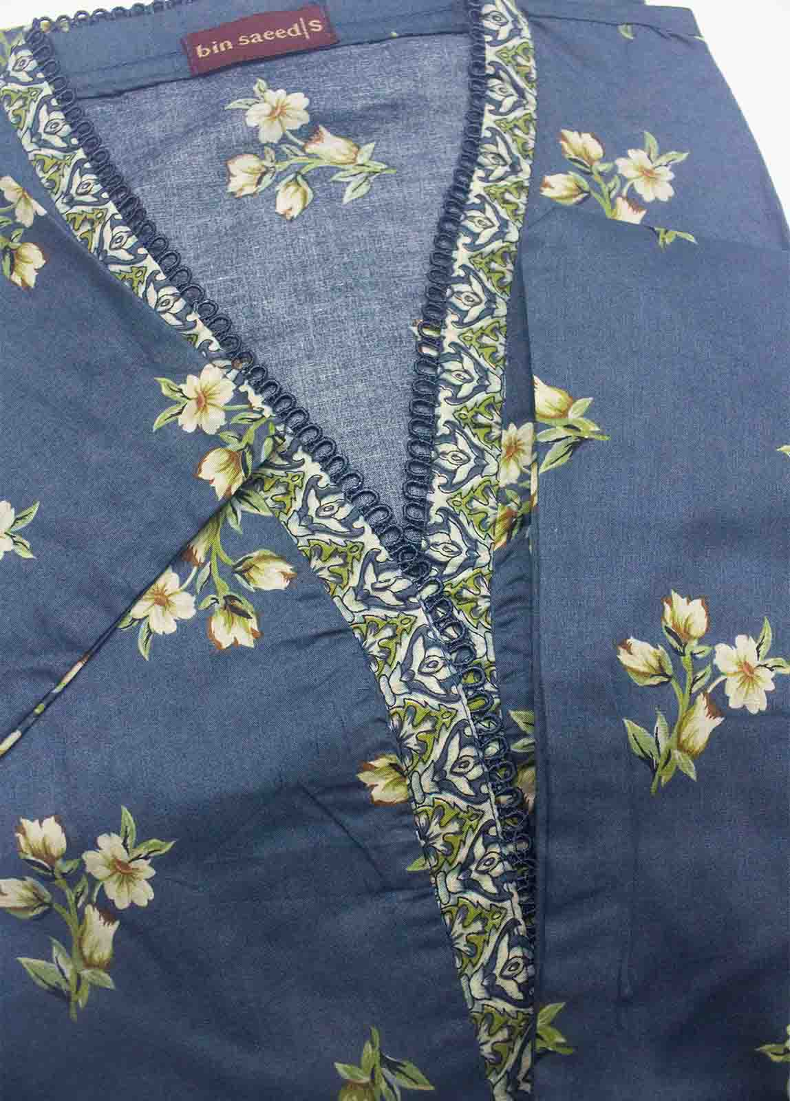 Bin Saeed Fabric - NSM-0069- 2 Piece Printed Cotton Stitched Co Ords