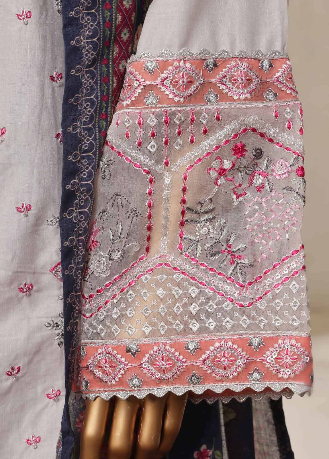 Bin Saeed Fabric - NSM-007-EMB- 3 Piece Luxury Embroidered Stitched Suit