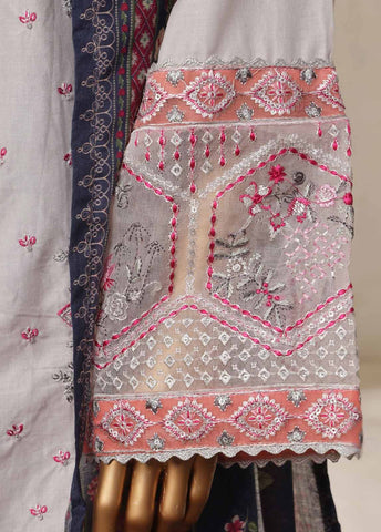 Bin Saeed Fabric - NSM-007-EMB- 3 Piece Luxury Embroidered Stitched Suit