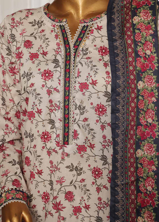 NSM-007- 3 Piece Printed Stitched Suit
