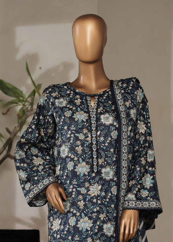 Bin Saeed Fabric - NSM-0091- 3 Piece Printed Stitched Suit
