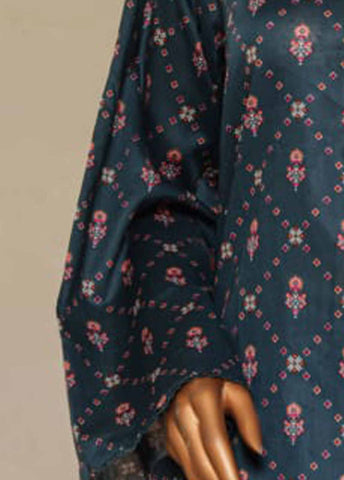 Bin Saeed Fabric - NSM-0102 F- 3 Piece Printed Farshi Shalwar Suit
