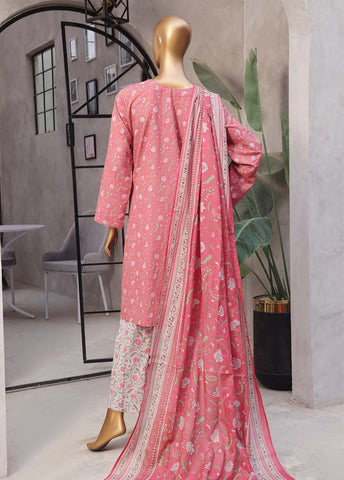 Bin Saeed Fabric - NSM-0106- 3 Piece Printed Stitched Suit