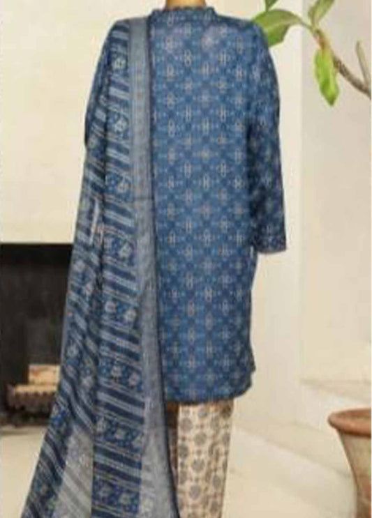 NSM-0108- 3 Piece Printed Stitched Suit