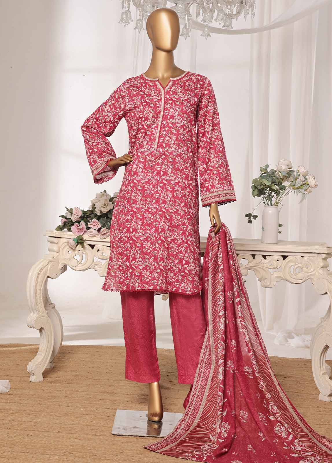 NSM-0109-PR R1-4- 3 Piece Printed Stitched Suit
