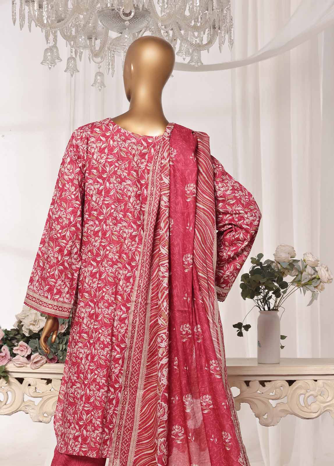 NSM-0109-PR R1-4- 3 Piece Printed Stitched Suit
