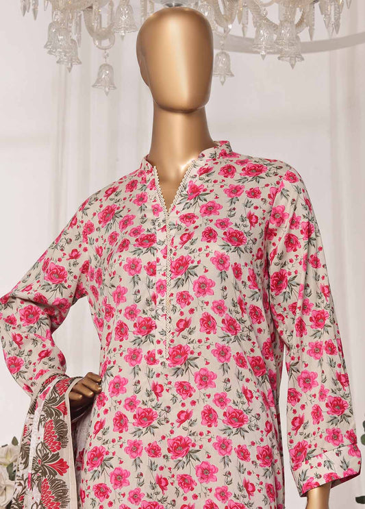 NSM-0112-PR R1-4- 3 Piece Printed Stitched Suit