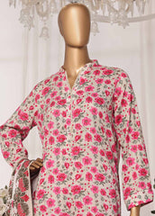 NSM-0112-PR R1-4- 3 Piece Printed Stitched Suit