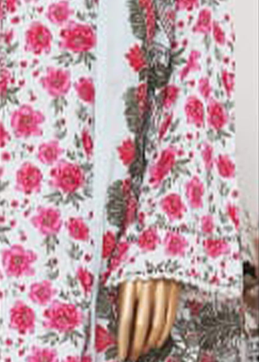 NSM-113 F- 3 Piece Printed Farshi Shalwar Suit