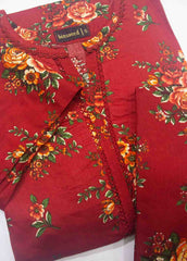 NSM-0114- 2 Piece Printed Cotton Stitched Co Ords