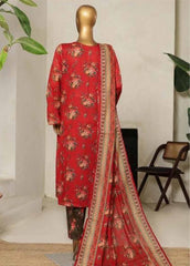 NSM-0114- 3 Piece Printed Stitched Suit